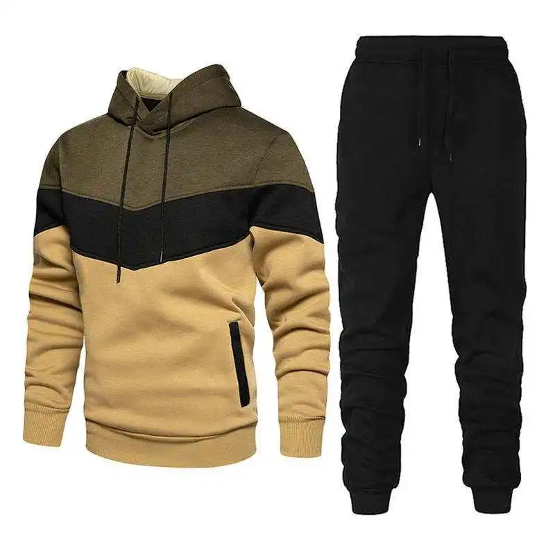 Hoodie+pants Pieces Casual Tracksuit Male Sportswear Brand Clothing Sweat Suit