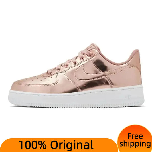 Nike Air Force 1 Low Metallic Bronze Women's Sneakers Shoes Original Box