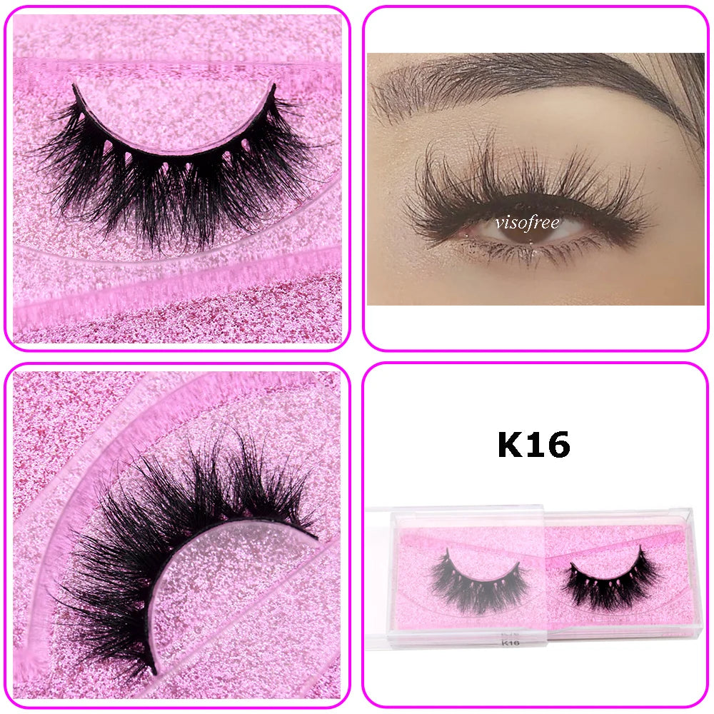 Mink Eyelashes Hand Made Crisscross False Eyelashes Cruelty for Makeup Tools